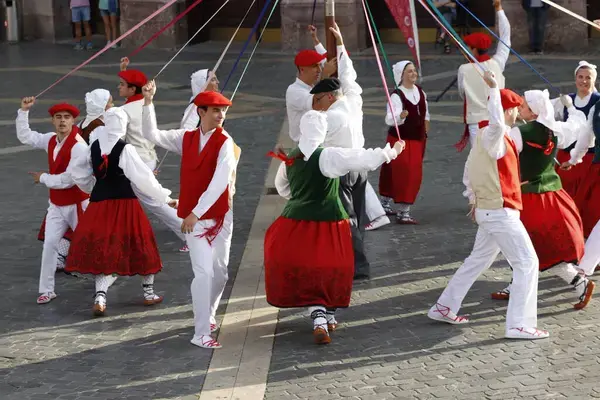 Depositphotos 733600824 stock photo basque folk dance exhibition street